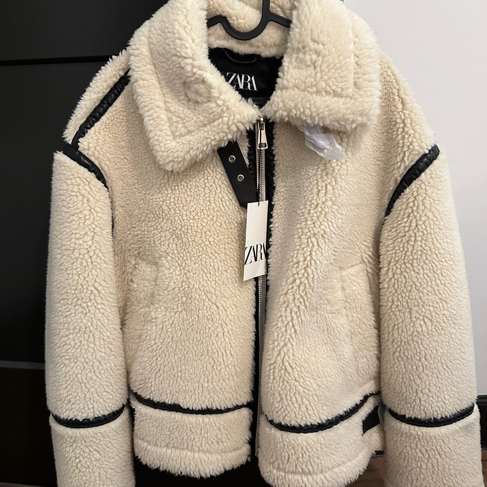 Zara Teddy Biker Jacket